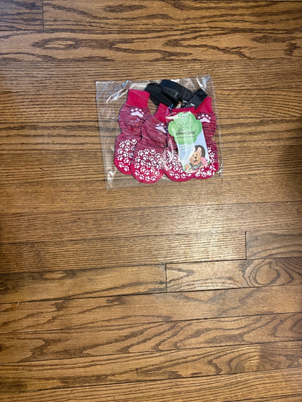 Dog Paw Grip Socks - Pink Non-Slip Pet Socks